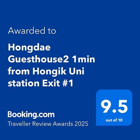 Hongdae Guesthouse2 1Min From Hongik Uni Station Exit #1 Seoel Buitenkant foto